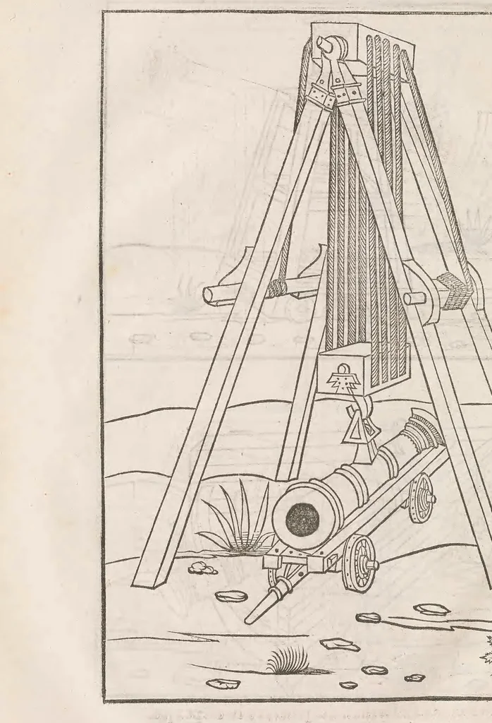 An illustration from En tibi lector Robertum Valturium ... De re militari libris XII, 1532, leaf 286