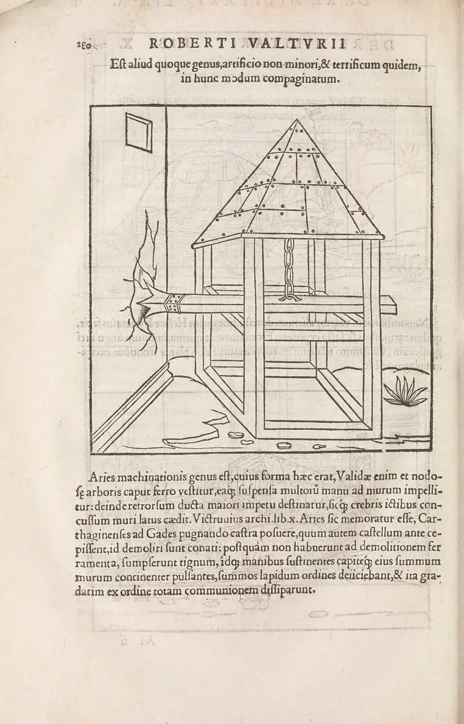 An illustration from En tibi lector Robertum Valturium ... De re militari libris XII, 1532, leaf 296