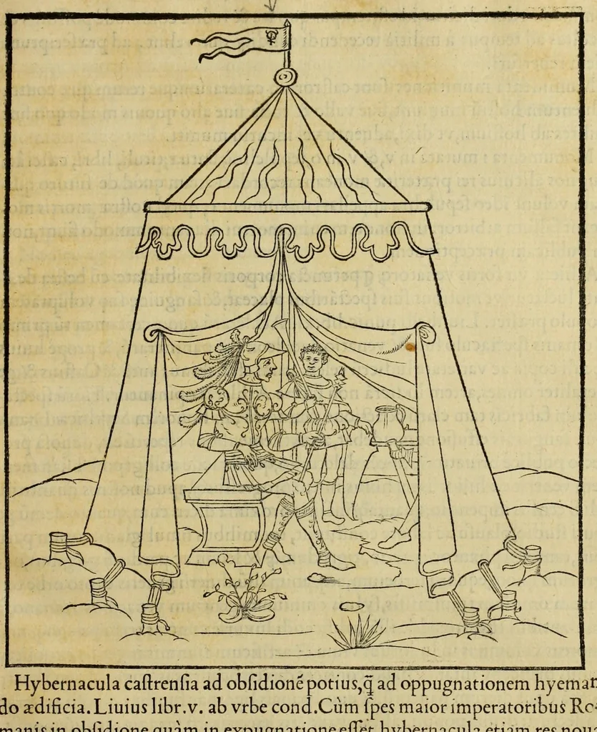 An illustration from En tibi lector Robertum Valturium ... De re militari libris XII : multò emaculatius, ac picturis, quae plurimae in eo sunt, elegantioribus expressum, quàm cùm Veronae ... anno M.cccclxxxiii. inuulgaretur, 1534, leaf 207