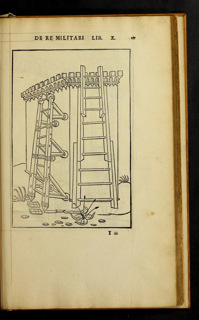 An illustration from En tibi lector Robertum Valturium ... De re militari libris XII : multò emaculatius, ac picturis, quae plurimae in eo sunt, elegantioribus expressum, quàm cùm Veronae ... anno M.cccclxxxiii. inuulgaretur, 1534, leaf 273