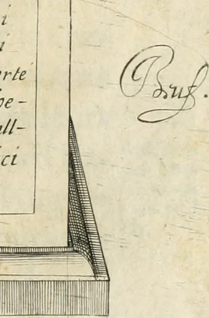 An illustration from Entree de Loys XIII. roy de France et de Navarre dans sa ville d'Arles, le xxix octobre M. DC. XXII. : estans consuls et gouuerneurs de ladicte ville Pierre de Boches & Nicolas Dycard de l'estat des nobles, & Gauchier Peint & Claude Ianim de celuy des bourgeois, 1623, leaf 54