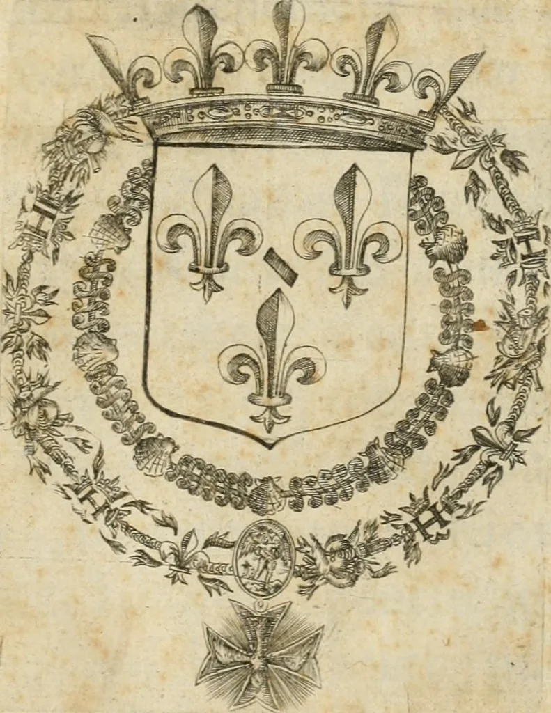 An illustration from Entree de tres haut et tres puissant prince Henry de Bourbon, prince de Condé ... en la ville de Diion, le trentiesme du mois de septembre, mil six cens trente deux, 1632, leaf 4