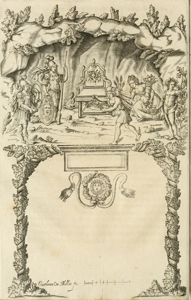 An illustration from Entree de tres haut et tres puissant prince Henry de Bourbon, prince de Condé ... en la ville de Diion, le trentiesme du mois de septembre, mil six cens trente deux, 1632, leaf 47