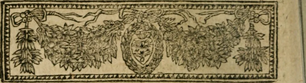 An illustration from Entretiens et lettres poëtiqves, 1665, leaf 335