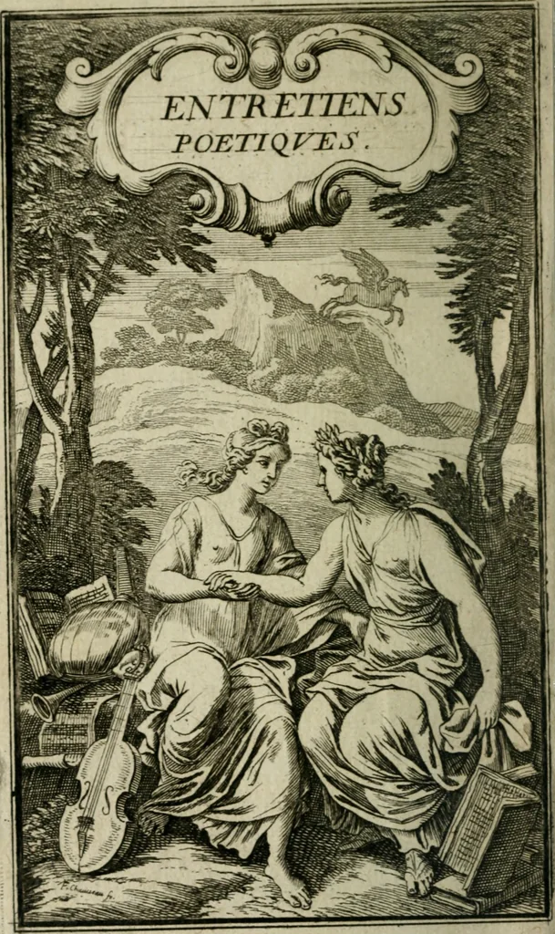 An illustration from Entretiens et lettres poëtiqves, 1665, leaf 5