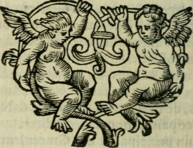 An illustration from Entretiens et lettres poëtiqves, 1665, leaf 85