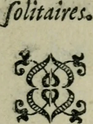 An illustration from Entretiens solitaires, 1660, leaf 120