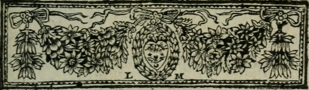 An illustration from Entretiens solitaires, 1660, leaf 8