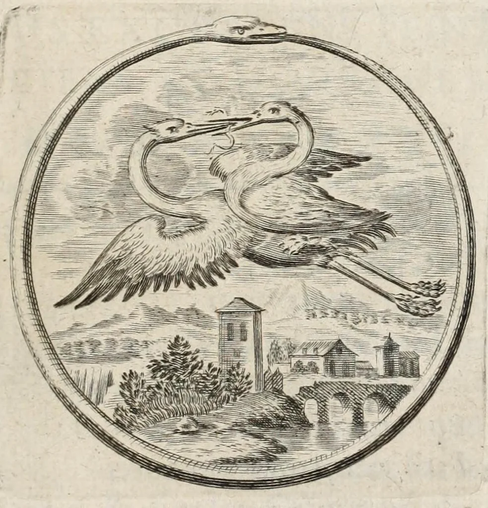 An illustration from Entretiens sur les vies et sur les ouvrages des plus excellens peintres anciens et modernes, 1682, leaf 329