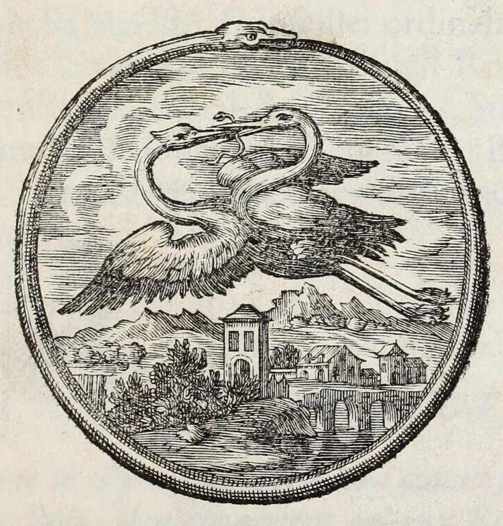 An illustration from Entretiens sur les vies et sur les ouvrages des plus excellens peintres anciens et modernes, 1682, leaf 7