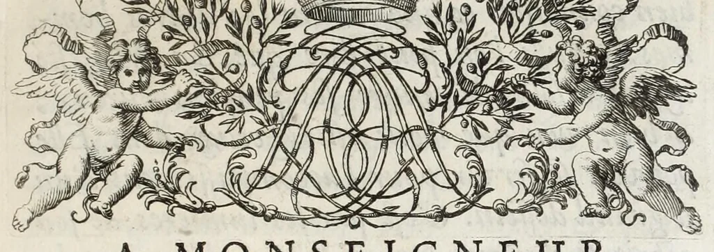 An illustration from Entretiens sur les vies et sur les ouvrages des plus excellens peintres anciens et modernes, 1682, leaf 9