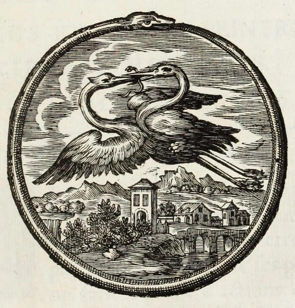 An illustration from Entretiens sur les vies et sur les ouvrages des plus excellens peintres anciens et modernes, 1682, leaf 349