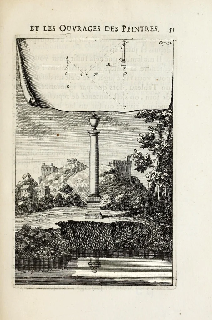 An illustration from Entretiens sur les vies et sur les ouvrages des plus excellens peintres anciens et modernes, 1682, leaf 57