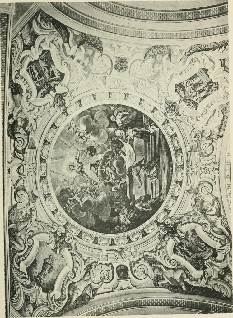 An illustration from Die Entwicklung der barocken Decken-malerei in Tirol. Mit 44 Tafeln und 6 Doppeltafeln, 1912, leaf 448