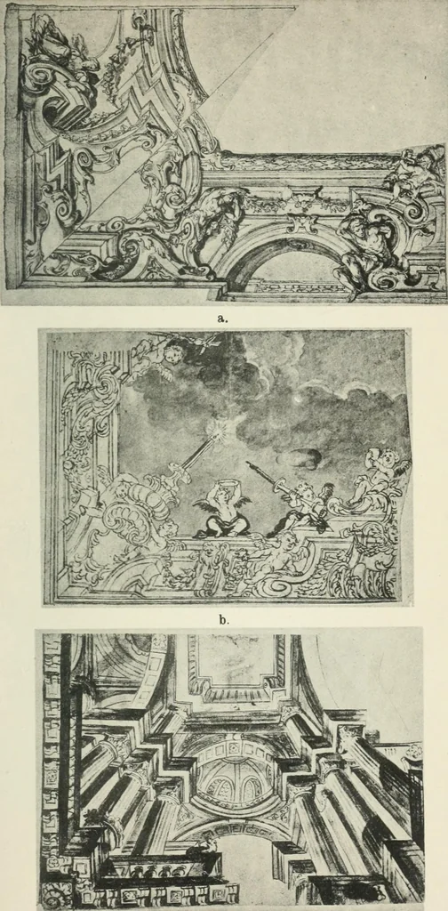 An illustration from Die Entwicklung der barocken Decken-malerei in Tirol. Mit 44 Tafeln und 6 Doppeltafeln, 1912, leaf 454