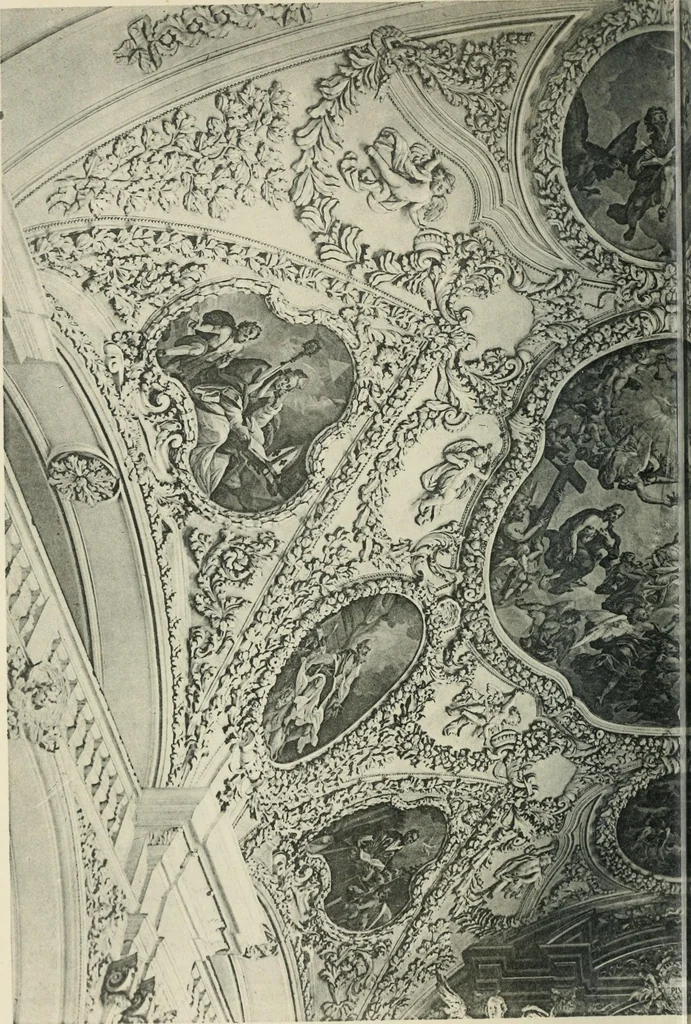 An illustration from Die Entwicklung der barocken Decken-malerei in Tirol. Mit 44 Tafeln und 6 Doppeltafeln, 1912, leaf 461