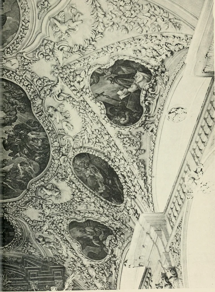An illustration from Die Entwicklung der barocken Decken-malerei in Tirol. Mit 44 Tafeln und 6 Doppeltafeln, 1912, leaf 462