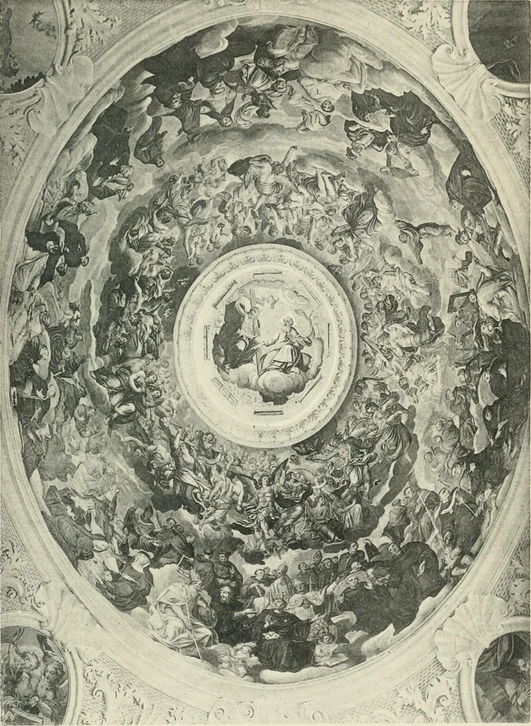 An illustration from Die Entwicklung der barocken Decken-malerei in Tirol. Mit 44 Tafeln und 6 Doppeltafeln, 1912, leaf 466