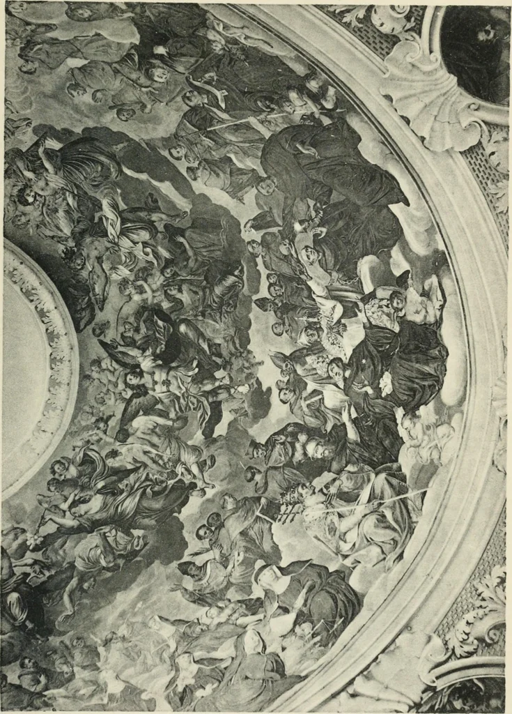 An illustration from Die Entwicklung der barocken Decken-malerei in Tirol. Mit 44 Tafeln und 6 Doppeltafeln, 1912, leaf 468