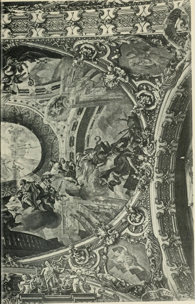 An illustration from Die Entwicklung der barocken Decken-malerei in Tirol. Mit 44 Tafeln und 6 Doppeltafeln, 1912, leaf 484