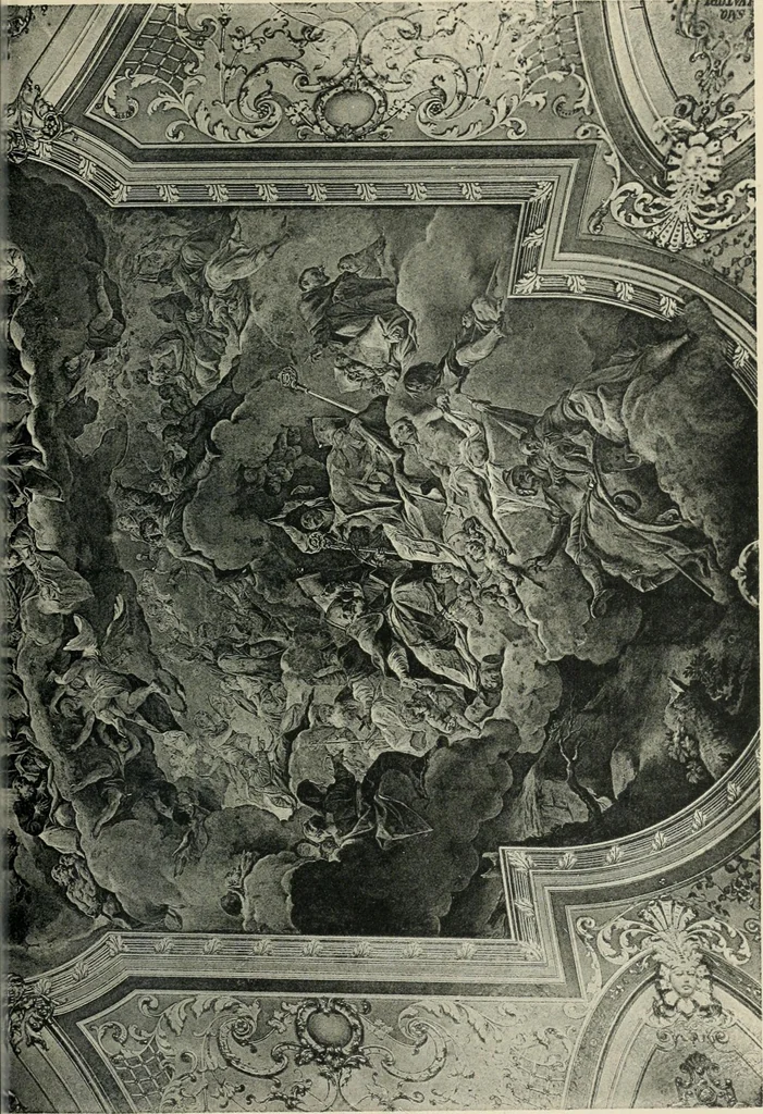 An illustration from Die Entwicklung der barocken Decken-malerei in Tirol. Mit 44 Tafeln und 6 Doppeltafeln, 1912, leaf 512