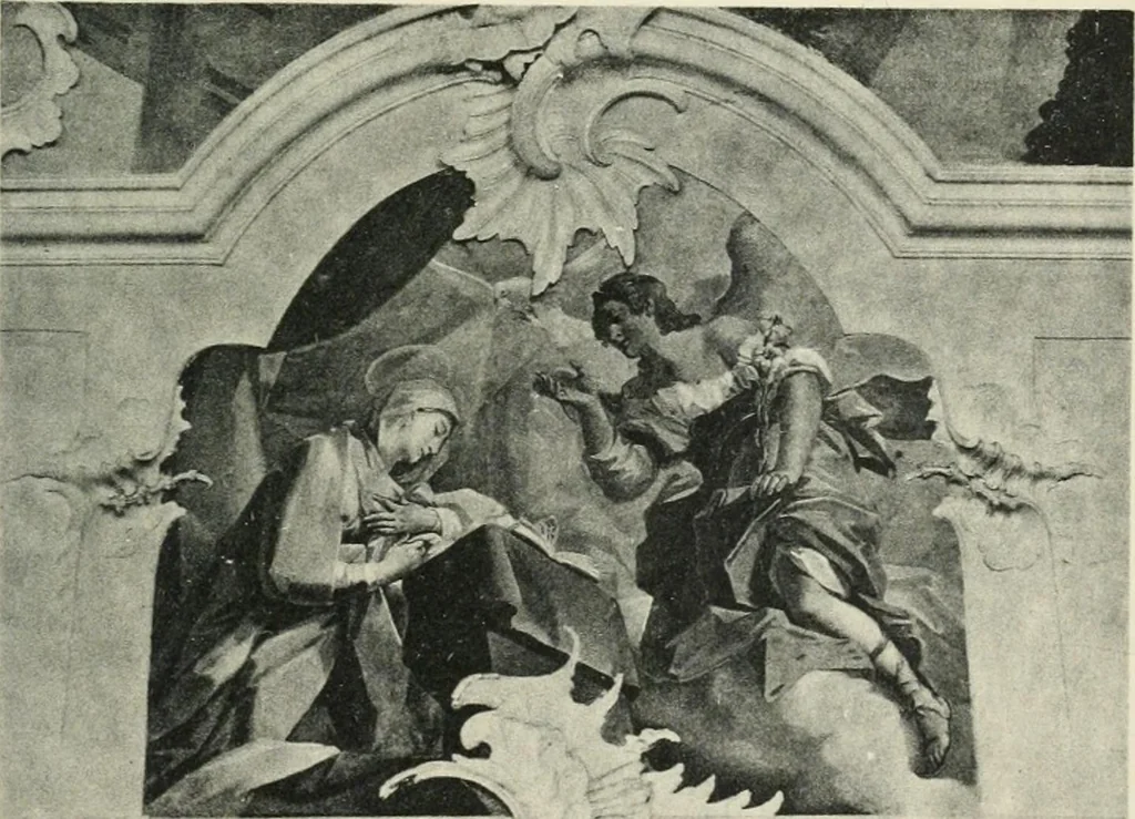 An illustration from Die Entwicklung der barocken Decken-malerei in Tirol. Mit 44 Tafeln und 6 Doppeltafeln, 1912, leaf 514