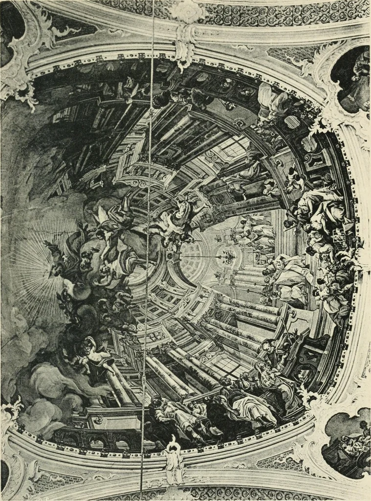An illustration from Die Entwicklung der barocken Decken-malerei in Tirol. Mit 44 Tafeln und 6 Doppeltafeln, 1912, leaf 530