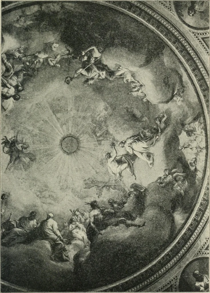 An illustration from Die Entwicklung der barocken Decken-malerei in Tirol. Mit 44 Tafeln und 6 Doppeltafeln, 1912, leaf 542