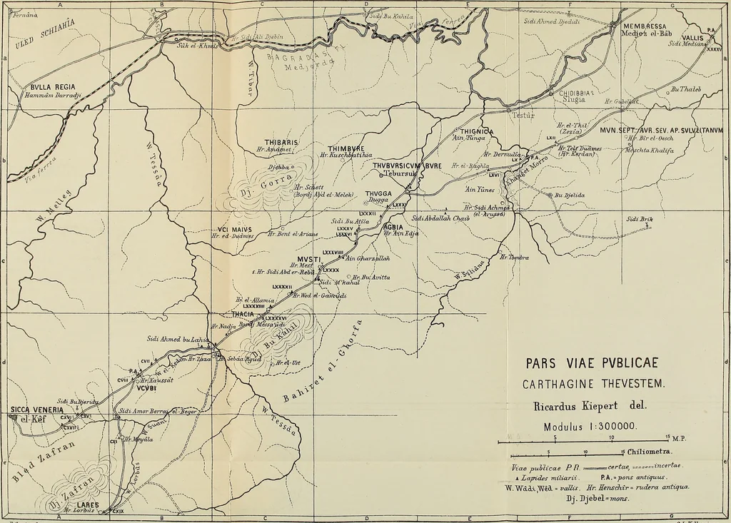An illustration from Ephemeris Epigraphica; Corporis inscriptionum latinarum supplementum. Edita iussu Instituti archaeologici Romani, 1872, leaf 290