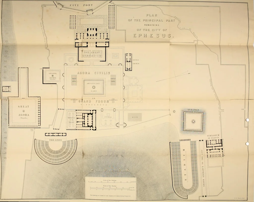 An illustration from Ephesus, and the temple of Diana, 1862, leaf 442
