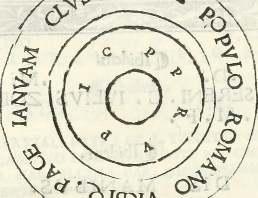 An illustration from Epigrammata antiqvae vrbis .., 1521, leaf 125