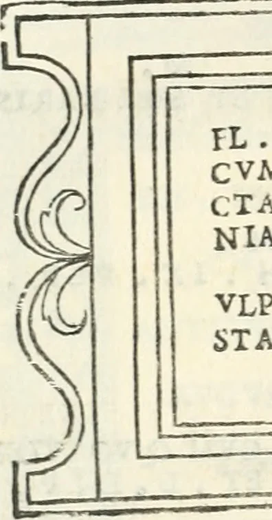 An illustration from Epigrammata antiqvae vrbis .., 1521, leaf 137