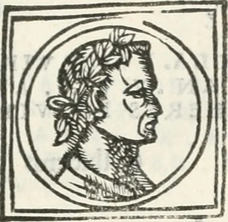 An illustration from Epigrammata antiqvae vrbis .., 1521, leaf 174