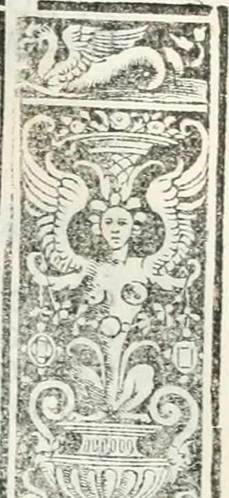 An illustration from Epigrammata antiqvae vrbis .., 1521, leaf 204