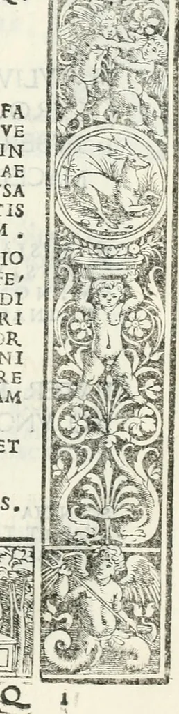 An illustration from Epigrammata antiqvae vrbis .., 1521, leaf 204