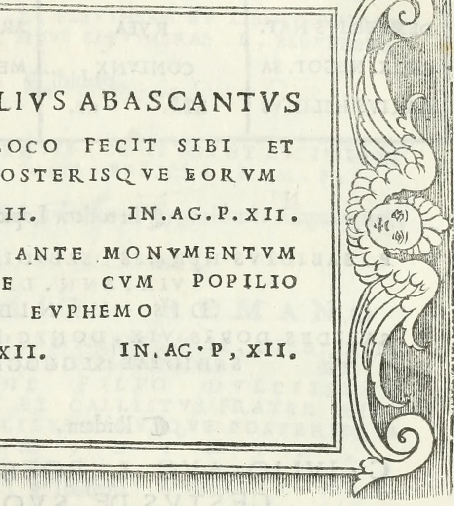 An illustration from Epigrammata antiqvae vrbis .., 1521, leaf 232