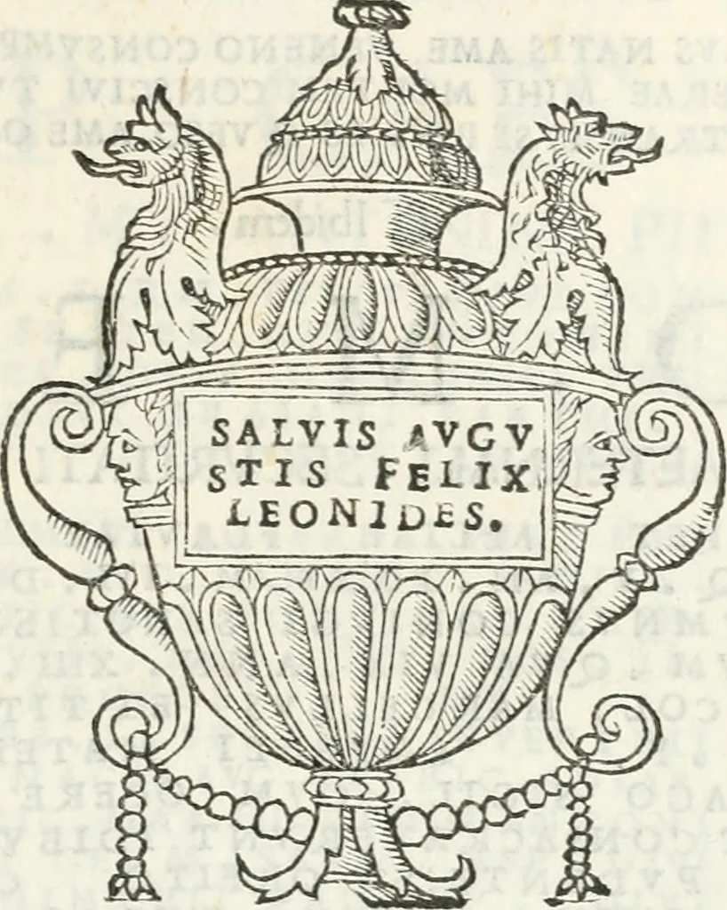 An illustration from Epigrammata antiqvae vrbis .., 1521, leaf 246