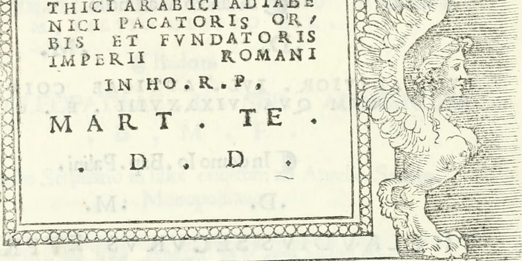 An illustration from Epigrammata antiqvae vrbis .., 1521, leaf 255