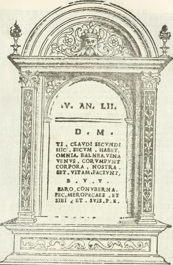 An illustration from Epigrammata antiqvae vrbis .., 1521, leaf 286