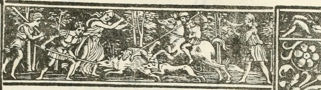 An illustration from Epigrammata antiqvae vrbis .., 1521, leaf 288
