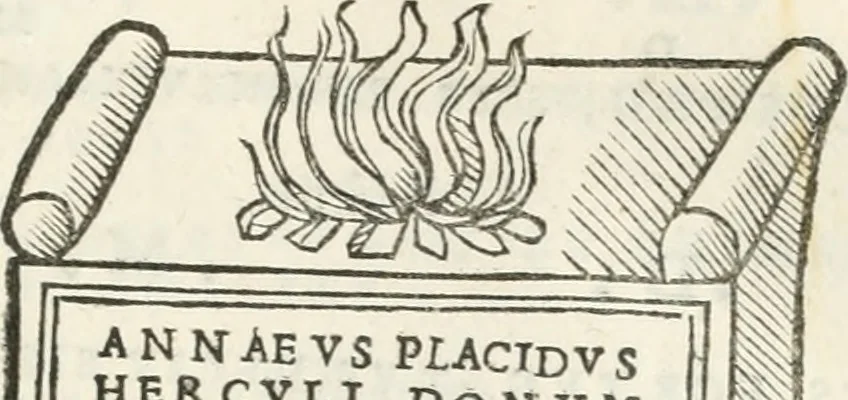 An illustration from Epigrammata antiqvae vrbis .., 1521, leaf 298