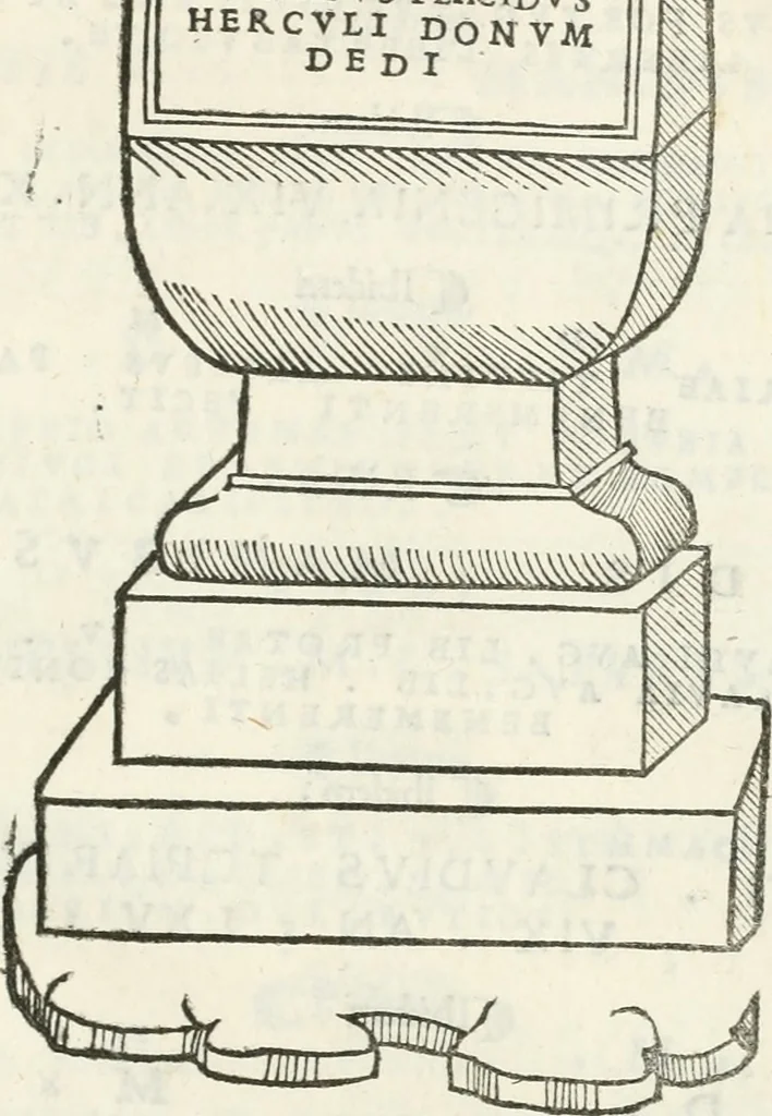 An illustration from Epigrammata antiqvae vrbis .., 1521, leaf 298