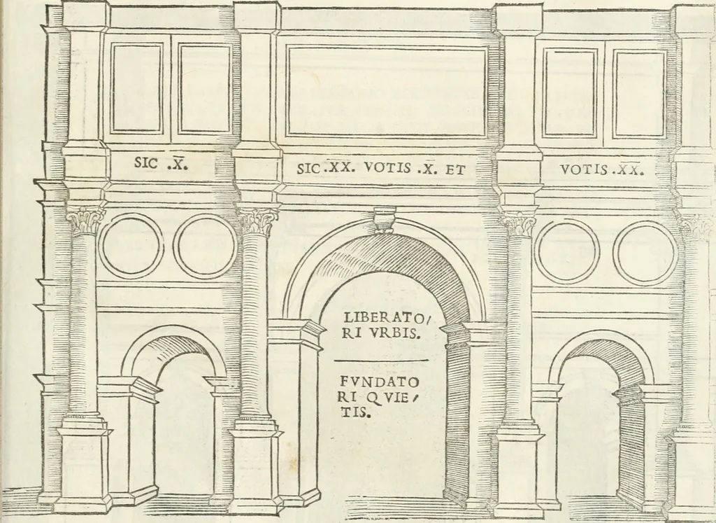 An illustration from Epigrammata antiqvae vrbis .., 1521, leaf 32
