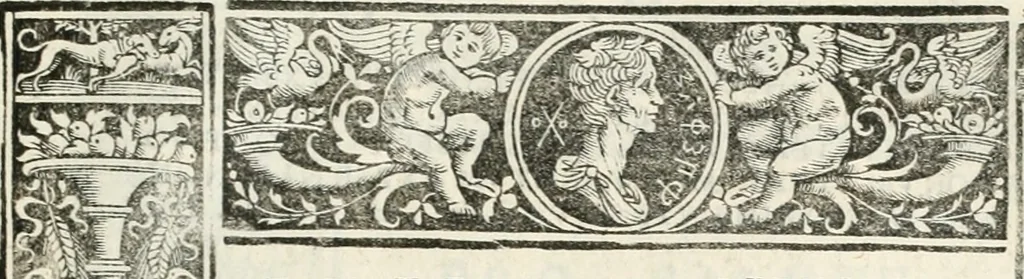 An illustration from Epigrammata antiqvae vrbis .., 1521, leaf 334