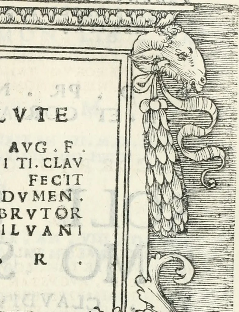 An illustration from Epigrammata antiqvae vrbis .., 1521, leaf 336