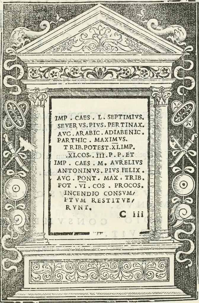 An illustration from Epigrammata antiqvae vrbis .., 1521, leaf 50