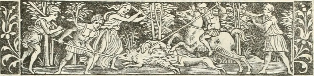 An illustration from Epigrammata antiqvae vrbis .., 1521, leaf 54