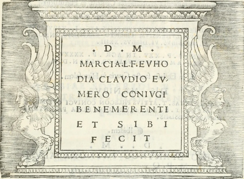 An illustration from Epigrammata antiqvae vrbis .., 1521, leaf 92