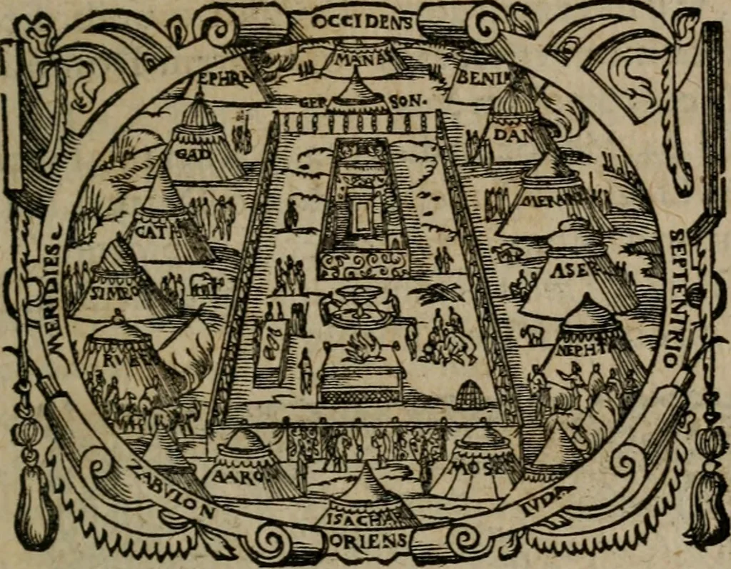 An illustration from Epigrammata Philippi Melanthonis selectiora : formvlis precvm, historiis, paraphrasi dictorum diuinorum, & sententijs grauissimis maxime insignia, 1583, leaf 106