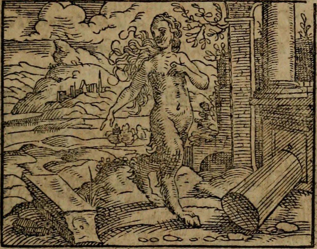 An illustration from Epigrammata Philippi Melanthonis selectiora : formvlis precvm, historiis, paraphrasi dictorum diuinorum, & sententijs grauissimis maxime insignia, 1583, leaf 248